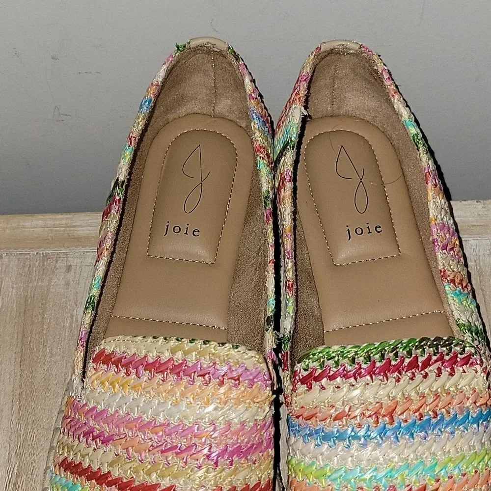 Joie Multicolor Woven Espadrille Slip-Ons